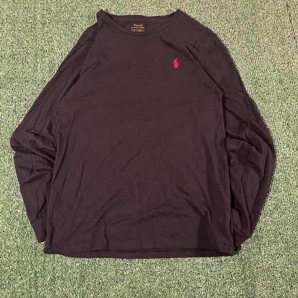 Polo Ralph Lauren Other - Polo Ralph Lauren Black Long Sleeve Shirt Mens Medium Custom Slim Fit 0197
